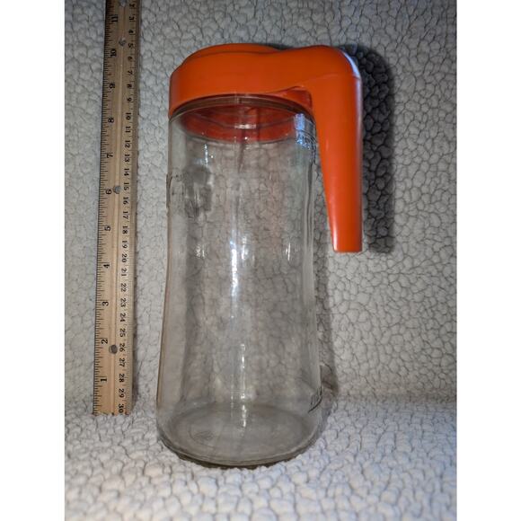 Vintage Glass TANG Juice Pitcher Carafe Anchor Hocking 1970s - Picture 2 of 9